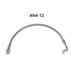 Turbo Oil Feed Line 48" Steel Braided 4AN 90 Degree Straight Hose - 圖片 8