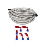 ⁦10/16/20FT 10AN CPE Fuel line Hose Braided Nylon Stainless Steel Oil Gas⁩ - الصورة ⁦25⁩