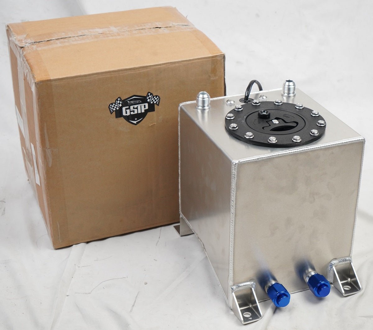 20241129160007 2.5 Gallon Universal Aluminum Racing Drift Fuel Cell Gas Tank + Level Sender - Billede 1
