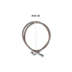 Turbo Oil Feed Line 48" Steel Braided 4AN 90 Degree Straight Hose - 圖片 10