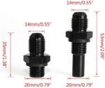 6 AN x 1/4NPS Transmission Oil Cooler Adapter Fittings For GM 1997-2007 4L80E (Pack Of 2) - Сурет 3