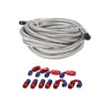 ⁦10/16/20FT 10AN CPE Fuel line Hose Braided Nylon Stainless Steel Oil Gas⁩ - الصورة ⁦28⁩