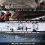 Rear Lower Control Arm Subframe Brace Tie Bar Kit For 92-95 Honda Civic EG – Vaizdas 17