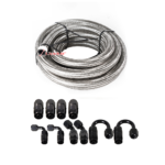 ⁦10/16/20FT 10AN CPE Fuel line Hose Braided Nylon Stainless Steel Oil Gas⁩ - الصورة ⁦16⁩