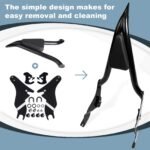 22" Motorcycle Sissy Bar Backrest Pad Compatible with Harley Touring Models (2009-2024） – Vaizdas 3