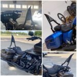 22" Motorcycle Sissy Bar Backrest Pad Compatible with Harley Touring Models (2009-2024） – Vaizdas 7