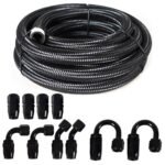 ⁦10/16/20FT 6AN CPE Fuel line Hose Braided Nylon Stainless Steel Oil Gas⁩ - الصورة ⁦40⁩