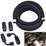 ⁦10/16/20FT 10AN CPE Fuel line Hose Braided Nylon Stainless Steel Oil Gas⁩ - الصورة ⁦8⁩