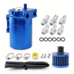 Baffled Oil Catch Can Kit Reservoir Tank with Breather Filter - Ảnh 11