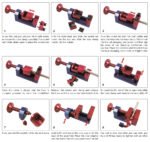 Aluminum Rotary Fuel Hose AN Fitting Installation Tool Kit, Hose and Fitting Assembly Kit, AN4 to AN12 - Billede 5