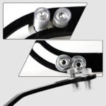 SBC Black Power Steering Pump Mounting Bracket SWP LWP Saginaw GM SB Chevy 350 - Ảnh 13