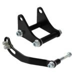 SBC Black Power Steering Pump Mounting Bracket SWP LWP Saginaw GM SB Chevy 350 - Ảnh 5