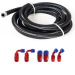 ⁦10/16/20FT 6AN CPE Fuel line Hose Braided Nylon Stainless Steel Oil Gas⁩ - الصورة ⁦33⁩