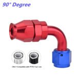 2PCS AN4/AN6/AN8/AN10/AN12 PTFE Hose End Fitting Adapter for PTFE Hose Line Only - Ảnh 11