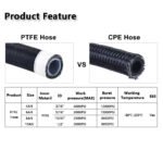 Fuel Hose Oil Gas Line 4AN 6AN 8AN 10AN 12AN Nylon/Stainless Steel PTFE Braided - 圖片 2