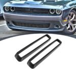 2PCS Front Grill Grille Insert Cover Trim for Dodge Challenger 2015-2023 Accessories - Сурет 4