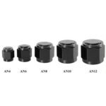 2PCS 4/6/8/10/12 AN Female Flare Fitting Cap Block Off Nut Aluminum For Fuel Systems - Ảnh 2