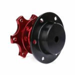 Universal Sports Steering Wheel Quick Release Snap Off Boss Kit Hub Adapter Red - Billede 4