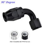 2PCS AN4/AN6/AN8/AN10/AN12 PTFE Hose End Fitting Adapter for PTFE Hose Line Only - Ảnh 5