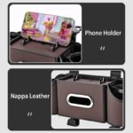 ⁦Multifunctional Nappa Leather Car Backseat Organizer⁩ - الصورة ⁦6⁩