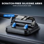 📱 50% OFF NOW! ✨ 360° Rotating Foldable Phone Holder - Universal Compatibility with Anti-Slip Base for Desk. Car & Travel Use 🚗💻 - Сурет 4